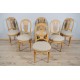 Sechs Stühle im Stil Louis XVI
