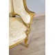 Sofa aus vergoldetem Holz im Stil von Louis XV