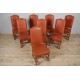 Acht Stühle aus Schafsknochen im Stil Ludwig XIII.