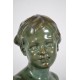 Léon Morice - Büste eines Kindes aus Bronze
