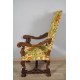 Sessel im Stil Ludwig XIV. Samt aus Genua
