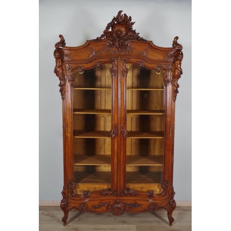 Bücherregal im Rocaille-Stil 1900