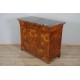 Commode Charles X loupe de noyer