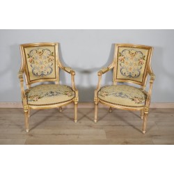 Paar Sessel im Louis XVI-Stil