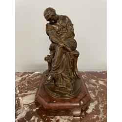 Bronze de Pierre Jules Cavelier : Pénélope endormie