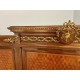 François Linke: Bett im Stil Louis XVI vergoldete Bronzen