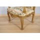 Goldener Sessel im Regency-Stil Tapisserie Petit Point
