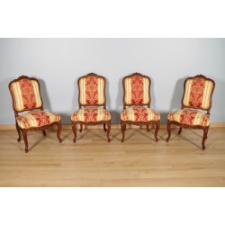 Vier Stühle im Regency-Stil Nussbaum