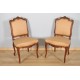 Paar Stühle im Stil Louis XV Nussbaum 1900