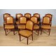 Zehn Stühle aus der Zeit Napoleons III.