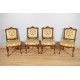 Vier Stühle im Stil Louis XV Nussbaum 1900