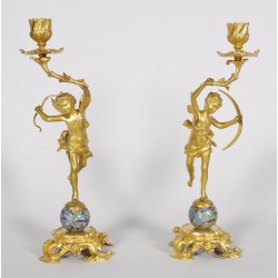 Paar Kerzenständer von Napoleon III