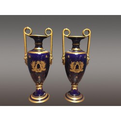 Keramische Vasen von Touren signiert Peaudecerf