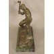 Art-Deco-Bronze, signiert Ouline