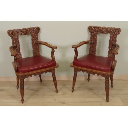 Paar Sessel im Renaissance-Stil