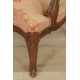 Vier Sessel mit flacher Rückenlehne im Stil Louis XV