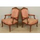 Paar Sessel mit flacher Rückenlehne im Stil Louis XV