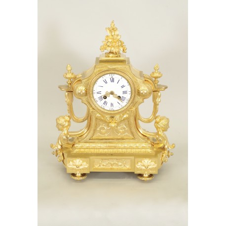 Goldene Bronze-Uhr Napoleon III