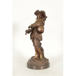 Bronze von Jacques Callot: Der Pfeifer